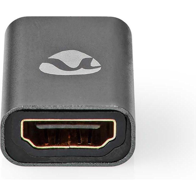 Thumbnail - Nedis HDMI™ -Adapter HDMI™ Buchse/HDMI™ Eingang HDMI™ Ausgang/HDMI™ Buchse Vergoldet Gerade Aluminiu (0.03 m, HDMI), Vid...