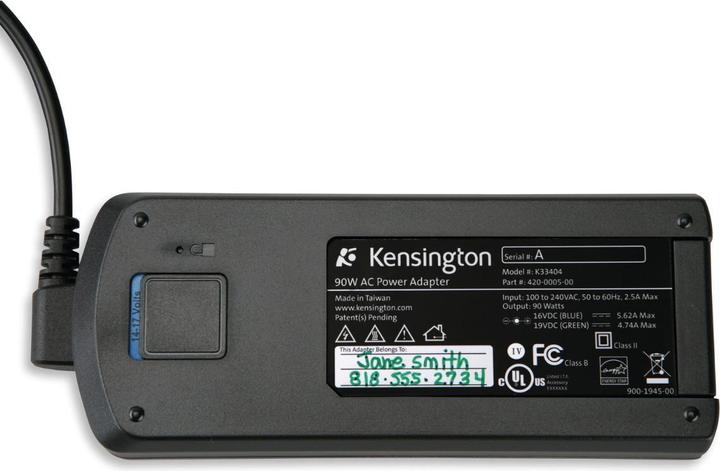 Immagine prodotto Kensington Adattatore di alimentazione da parete/automobile/portatile con USB (90 W)