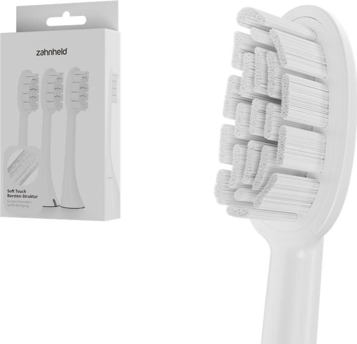 Produktbild Zahnheld Bürstenkopf Basic Soft 3x Weiss (3 x)