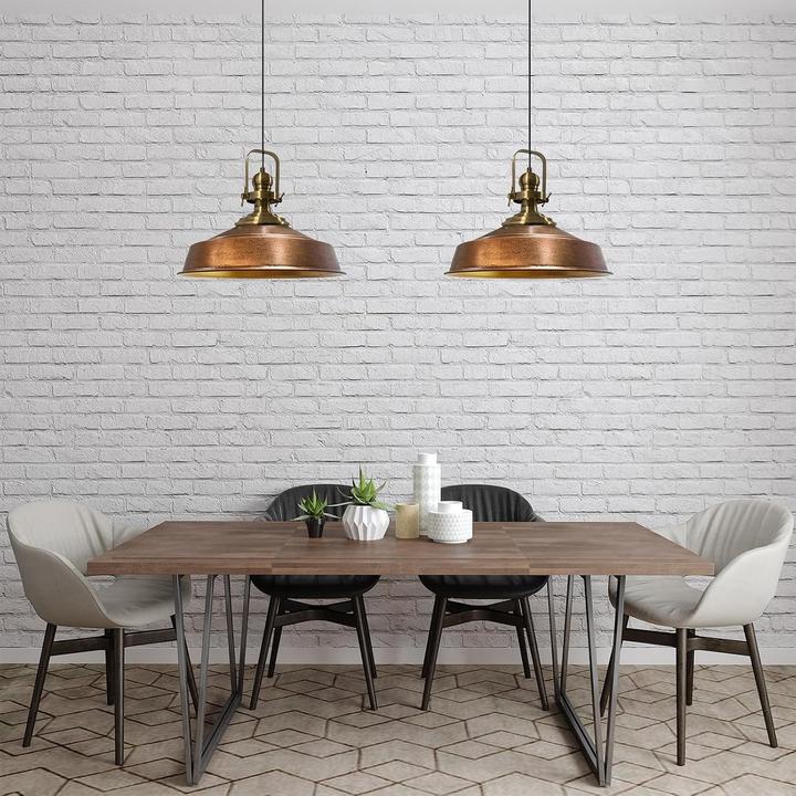 Productafbeelding Bamyum Asletl Pendelleuchte Kupferfarbe x2 Flamme (E27)