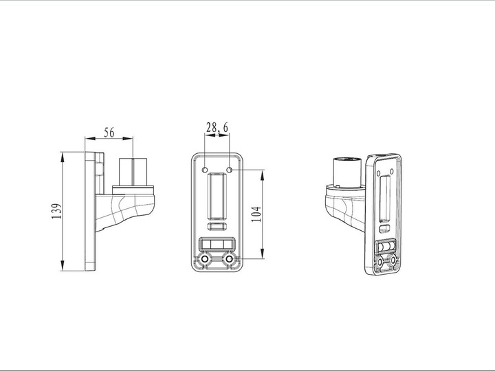 Image du produit Multibrackets Adaptateur mural (Platines de montage / d'adaption)