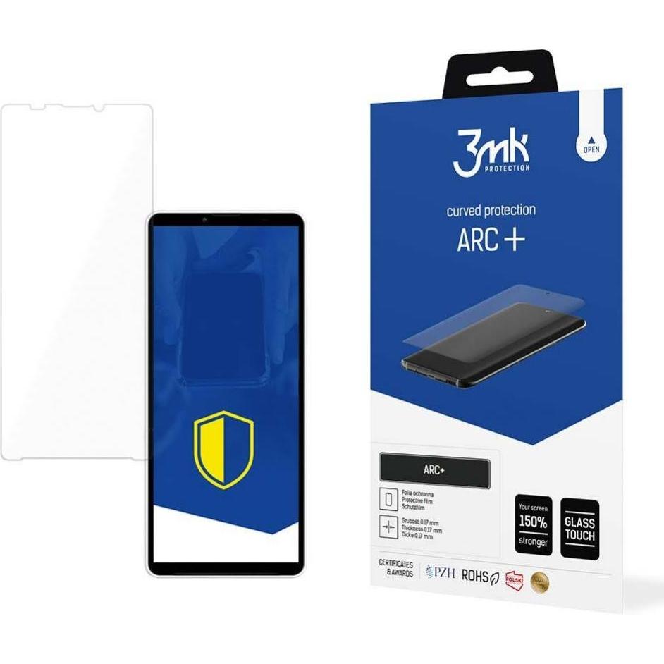 3MK Sony Xperia 10 V - ARC+ (1 Stück, Sony Xperia 10 V), Smartphone Schutzfolie, Transparent