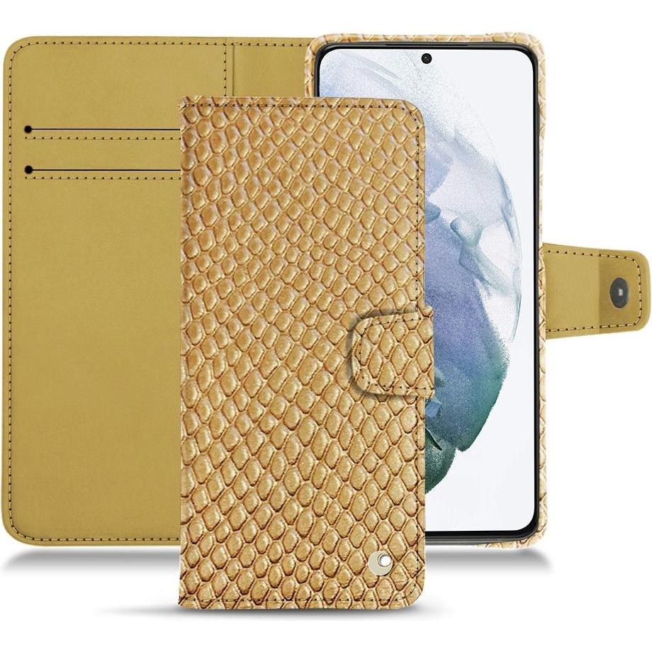 Thumbnail - Noreve Lederschutzhülle Wallet (Samsung Galaxy S21+), Smartphone Hülle, Beige