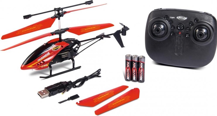 Actual product image Carson Electric Helicopter Easy Tyrann 180 Feruerwehr RtF