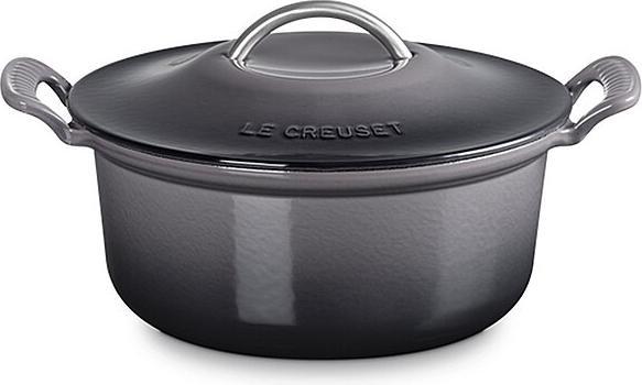Le Creuset Bräter MODERN HERITAGE 4,6l Flint (Bräter + Schmortopf, Gusseisen, 26 x 17 cm)