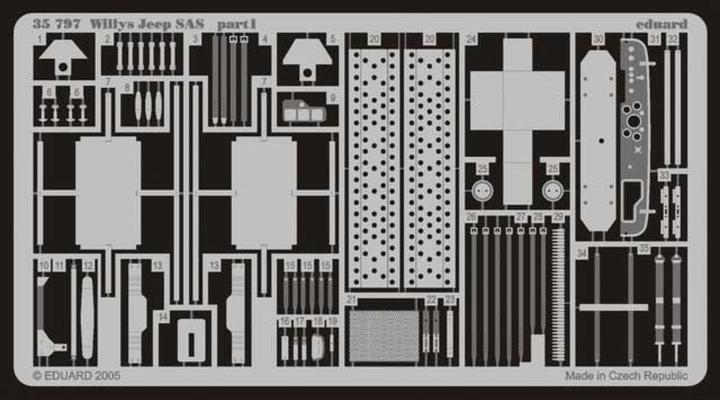 Image du produit Eduard Willys Jeep SAS pour kit Tamiya
