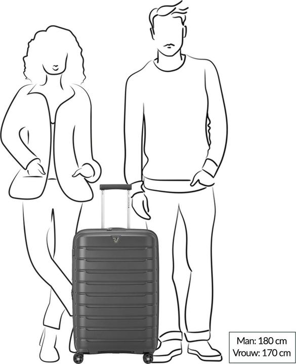 Actual product image Roncato Butterfly - Trolley expandable M (83 l)