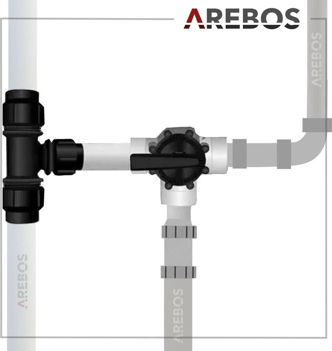 Actual product image Arebos Solar heating bypass set