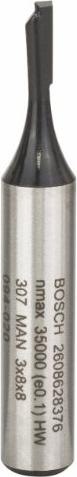 Produktbild Bosch Professional Zubehör Nutfräser, 8 mm, D1 3 mm, L 8 mm, G 51 mm