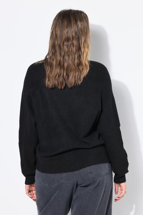Produktbild Studio Untold Pullover, Boxy Shape, Ballonärmel mit Schlitz und Ziersteinen (42, 44)