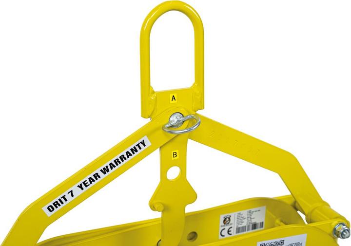 Produktbild Orit Versetzzange H 360 Greifbereich: 0 - 360mm Pulverlackiert Gelb (500 mm)
