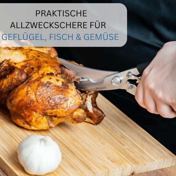 Actual product image Westmark Black Edition - 3-teiliges Geflügel-Set mit Geflügelschere, Bratensaftspritze & Küchengarn