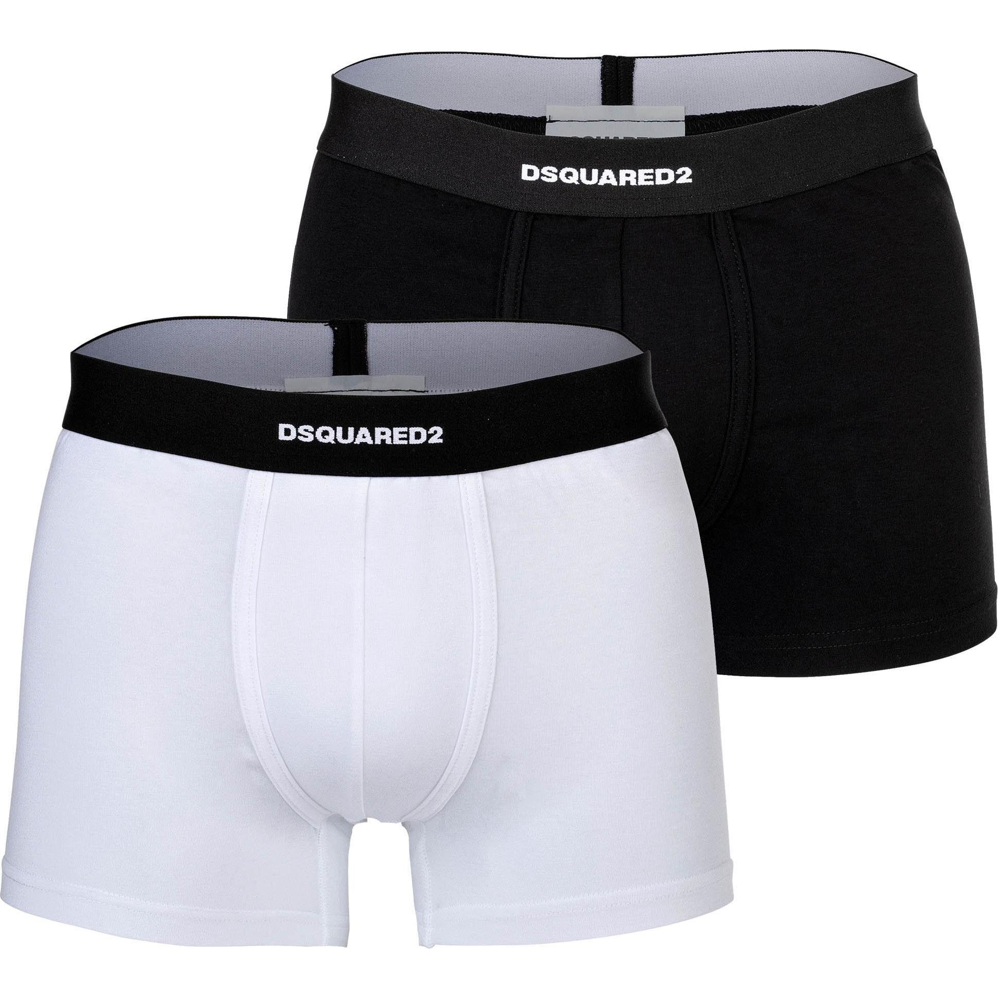 Dsquared2, Herren, Unterhosen, Boxershort Casual Bequem sitzend TWIN PACK TRUNK, Mehrfarbig, (XXL, 2er Pack)