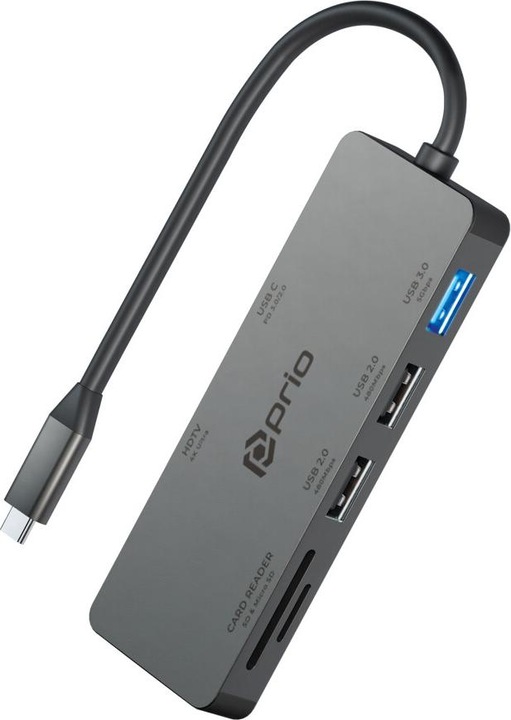 Produktbild prio 7 in 1 Multiport USB C Adapter (USB, USB)