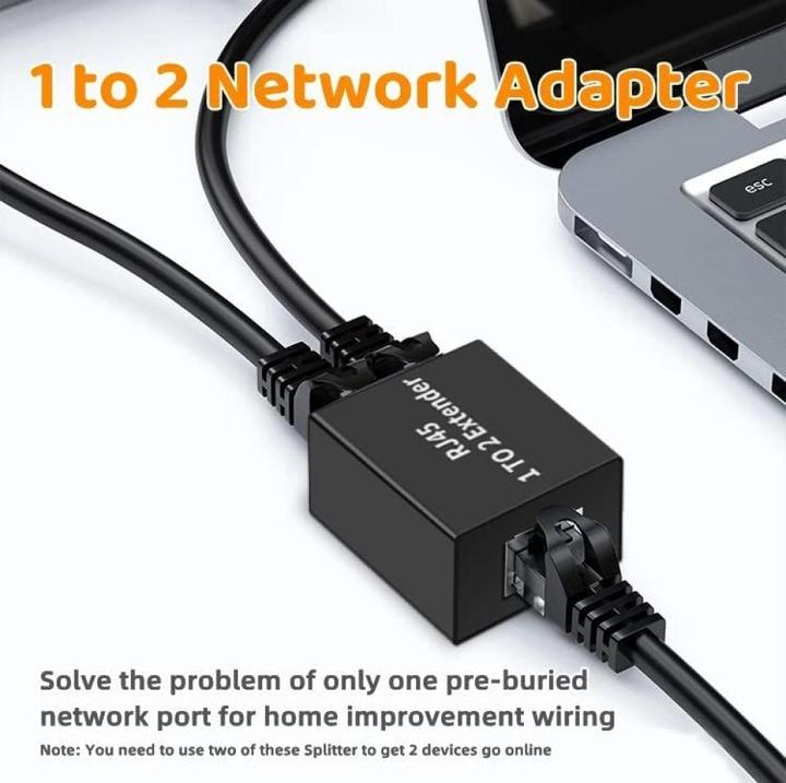 Immagine prodotto PowerGuard 1-to-2 RJ45 Extender Ethernet Netzwerk Splitter Kupplung (Accoppiamento di rete)