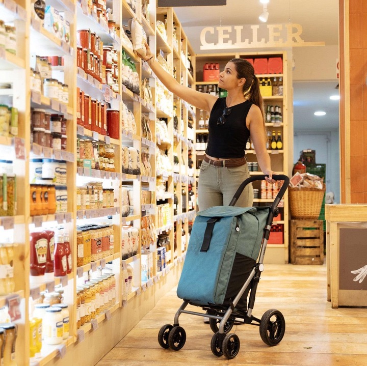 Produktbild Carlett Einkaufstrolley mit 4 Raedern Classic duo in Rot