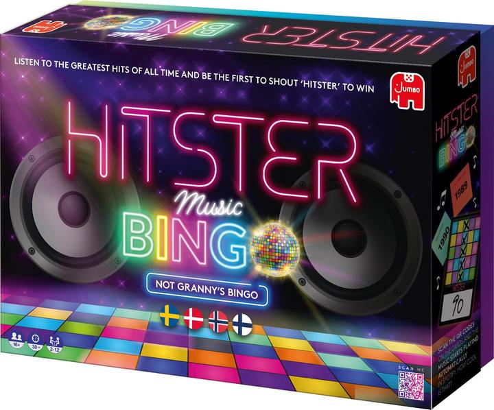 Productafbeelding Asmodée Hitster Bingo Nordic (Deens, Fins, Noors, Zweeds, 2 - 6 Spelers)