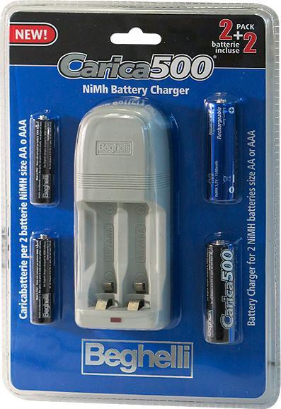 Image du produit Beghelli Chargeur500 pack 2xaa 1500mah 2x (AAA, AA, Chargeurs sans batterie)