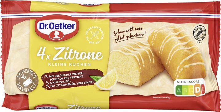 Produktbild Dr. Oetker Kleine Zitronenkuchen (4 Stk., 140 g)