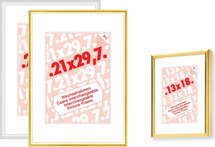 Actual product image Debex Aluminum interchangeable frame - natural anodized (13 x 18 cm)