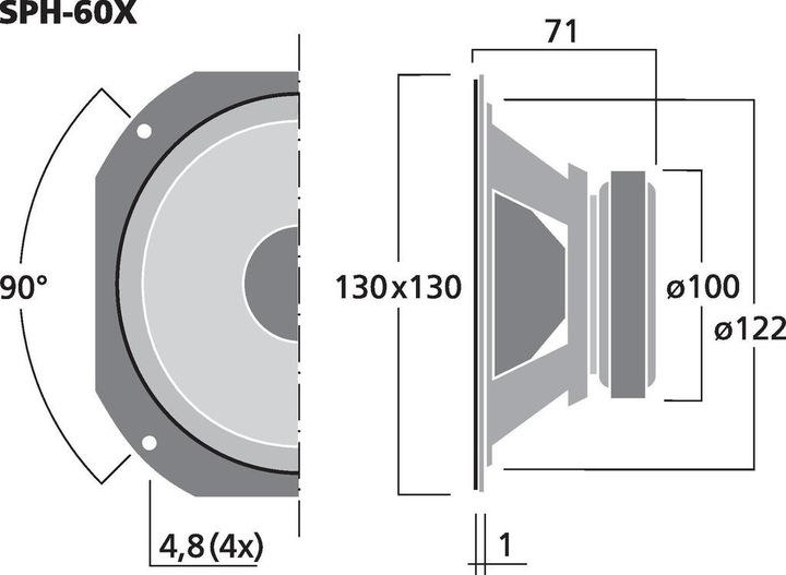 Produktbild Monacor HiFiBreitbandLautsprecher (1 Stk.)