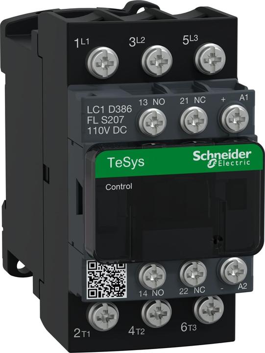 Actual product image Schneider Electric SCHÜTZ TESYS LC1D 3p AC3 440V 38A COIL LC1D386FLS207