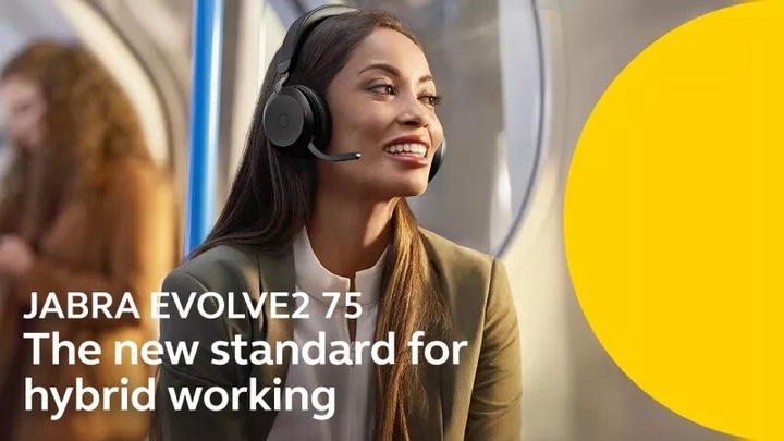 Actual product image Jabra Evolve2 75 UC Stereo (Wireless, USB-C)