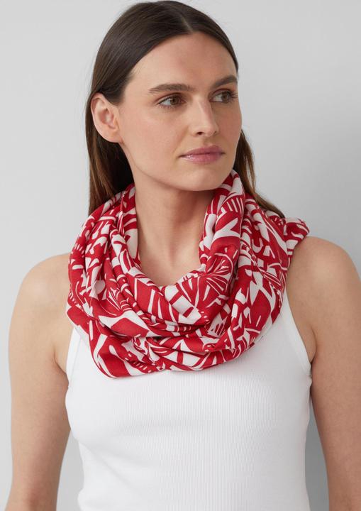 Immagine prodotto s.Oliver Snood Loop-Schal aus Viskose mit floralem Muster