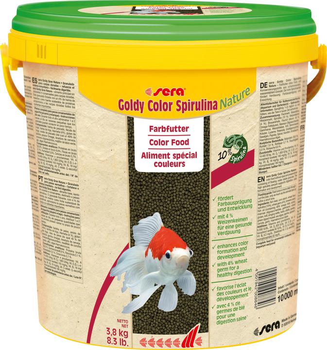 Sera Alimento granulare colore oro spirulina 3,8 kg (10000 ml)