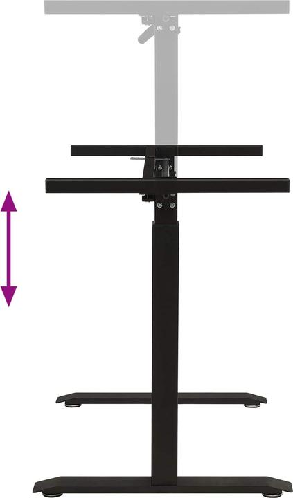 Image du produit vidaXL Verstellbarer Schreibtisch (60 x 140 x 115.50 cm)