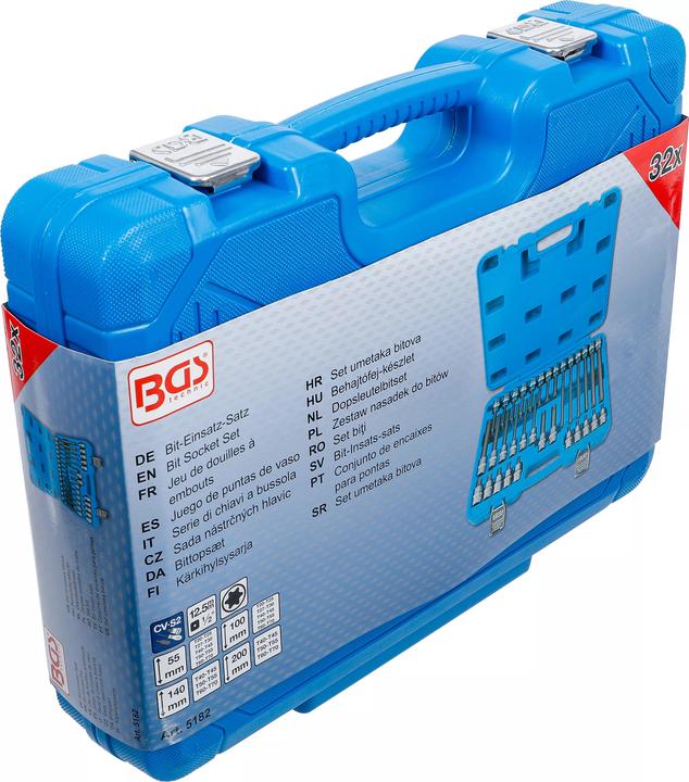 Actual product image BGS Bit Socket Set 12.5 mm (1/2") Drive T-Star (for Torx) 32 pcs.