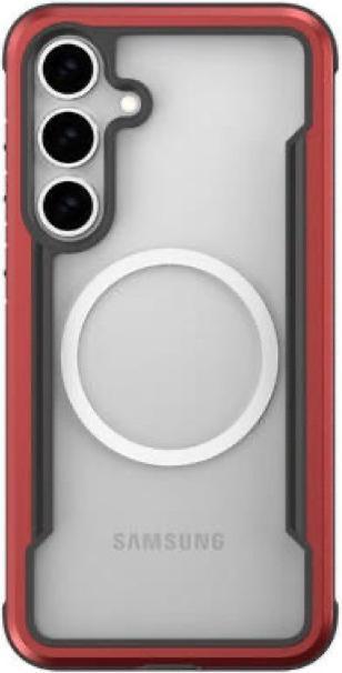 Produktbild Raptic Samsung Galaxy S25 - Defense Shield mit MagSafe-Funktion, Rot (Samsung Galaxy S25)