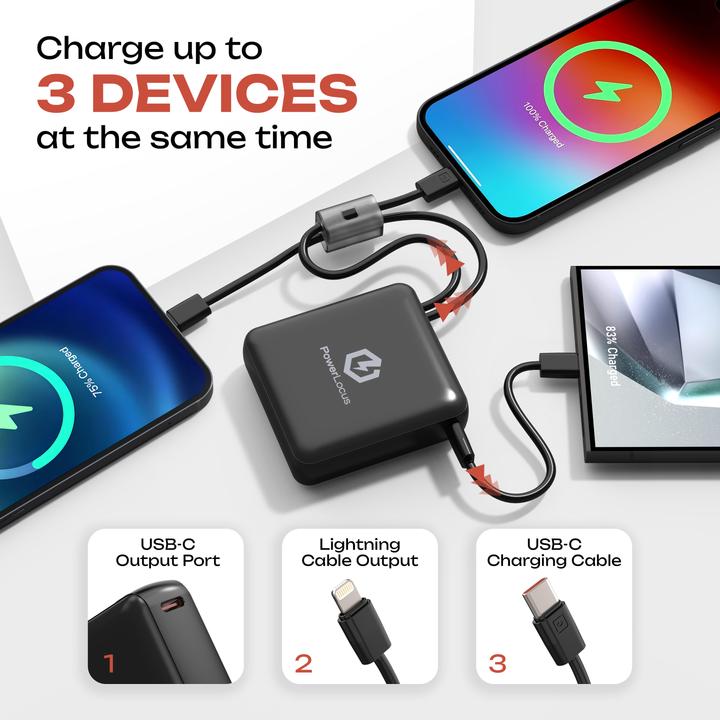 Image du produit PowerLocus PLB-X Portable Power Bank 10000mAh black (10000 mAh)