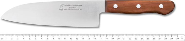 Actual product image Robert Piguet Windmühlen knife Santoku Lignum 3 (17 cm)