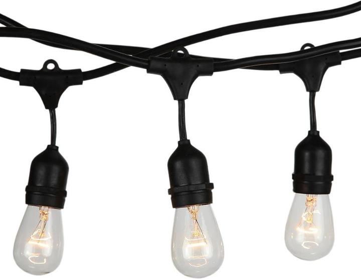 Produktbild V-TAC LED-Kette VT-713 15x E27 Schwarz IP65 3673 (E27, IP54)