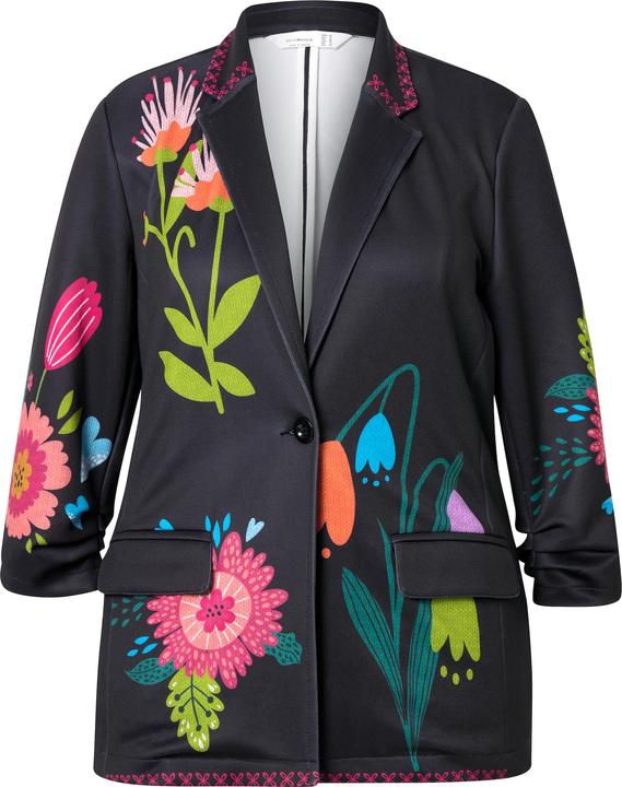 Actual product image Miamoda Blazer, Classic Fit, Scuba, Blüten-Muster (50)