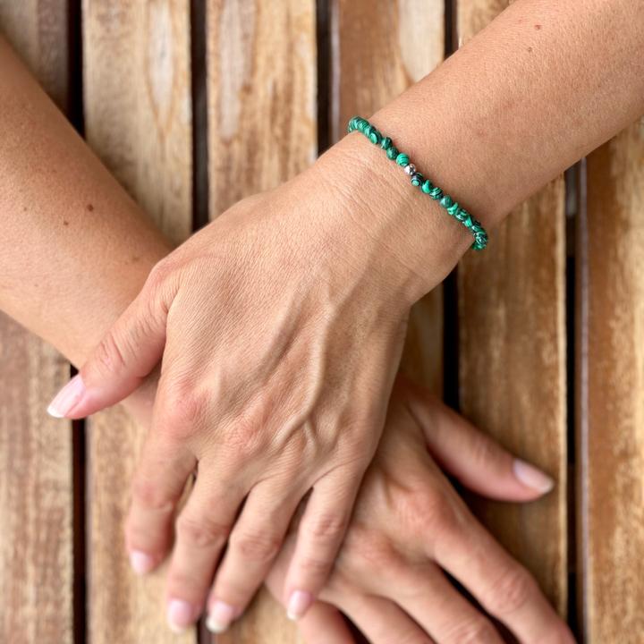 Immagine prodotto Balibay Mabelle (18 cm, Pietra preziosa, Malachite, Oro 14 carati)