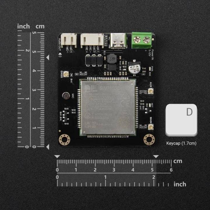 Actual product image DFRobot CAT1 SIM7600G 4G with GPS communication module