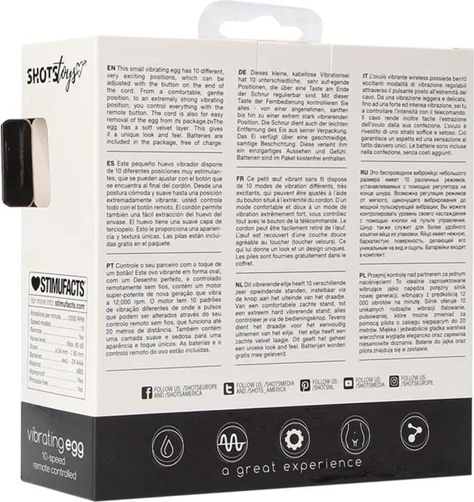 Produktbild Doc Johnson 10 Speed Vibrating Egg