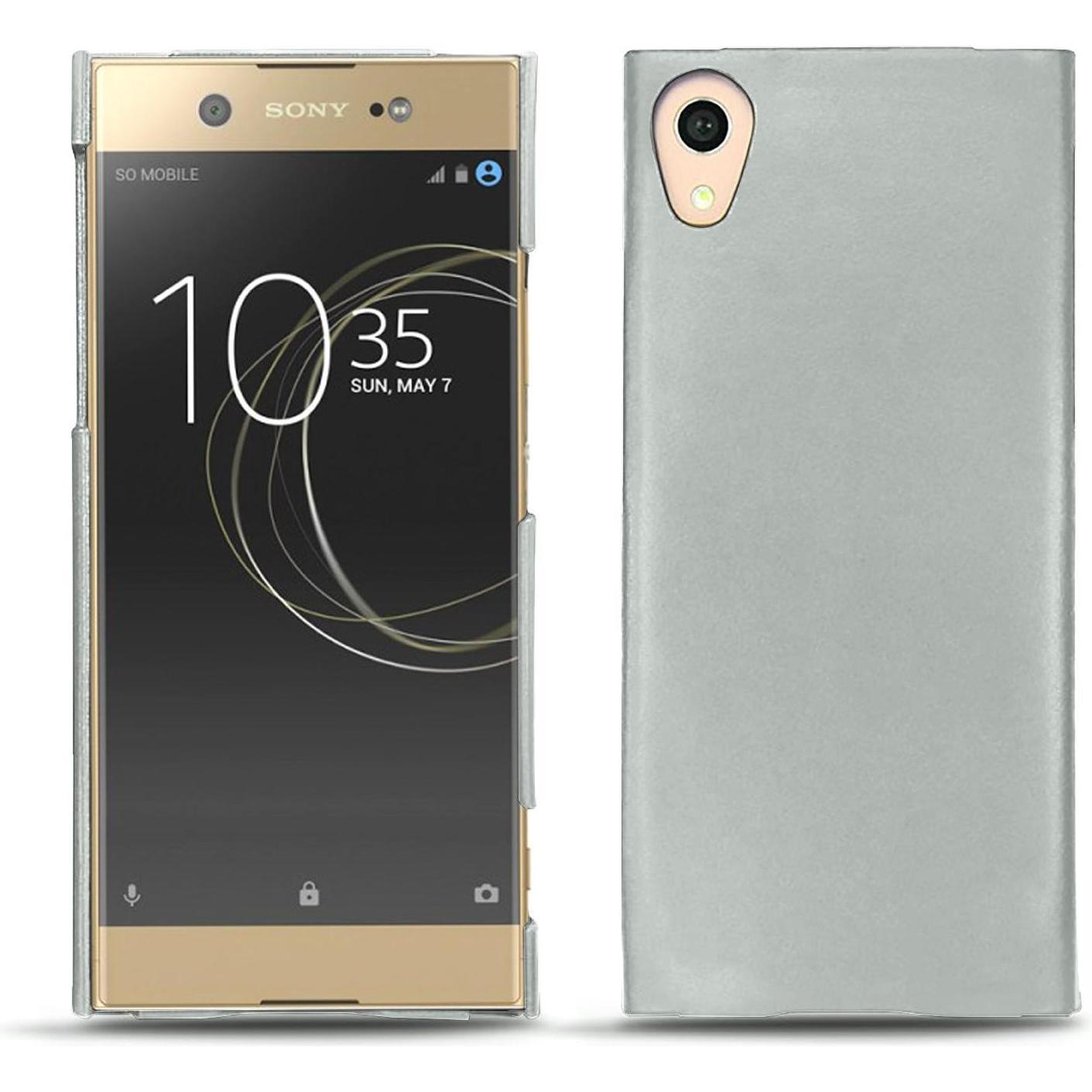 Noreve Lederschutzhülle (Sony Xperia XA1 Ultra), Smartphone Hülle, Grau