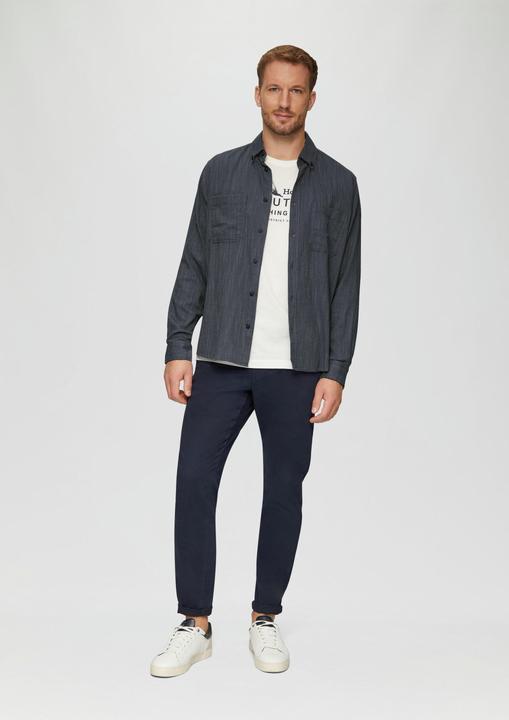 Image du produit S.Oliver Hemd Regular Fit: Strukturiertes Hemd mit Fischgratmuster (M)