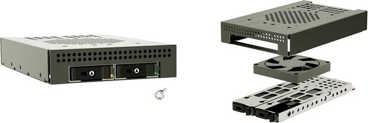 Produktbild Joujye JJ-GM3-102M2-Fr 3.5 Zoll Festplatten-Einbaurahmen SAS