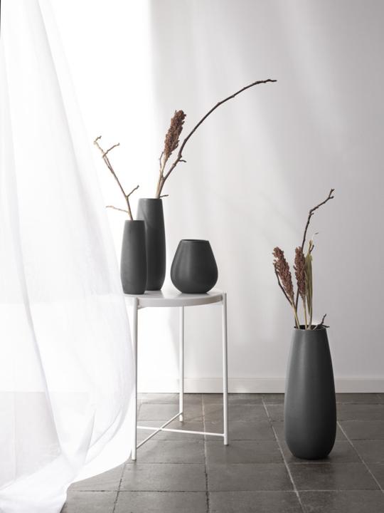 Produktbild ASA Selection Ease Vase, black iron, 9x18 cm