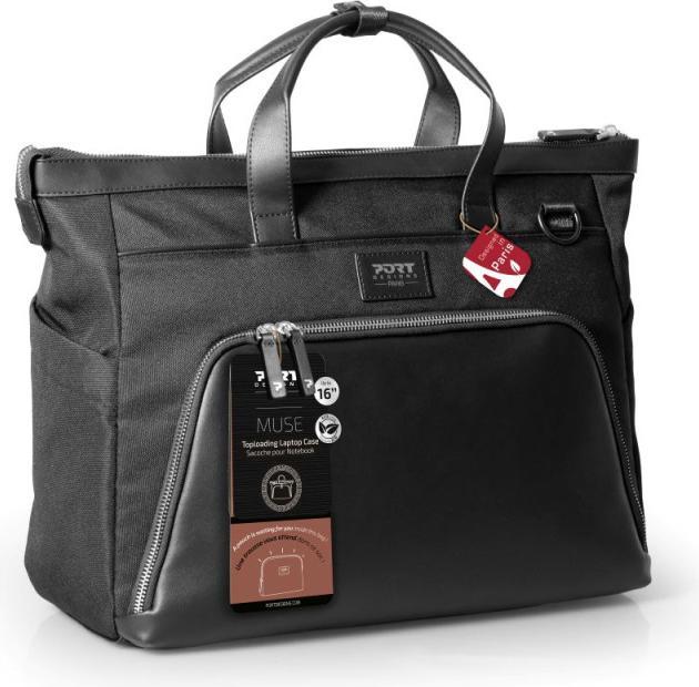 Image du produit Port Designs Port Muse Laptop Tragetasche - 16" Eco, Schwarz mit Fächern (16")