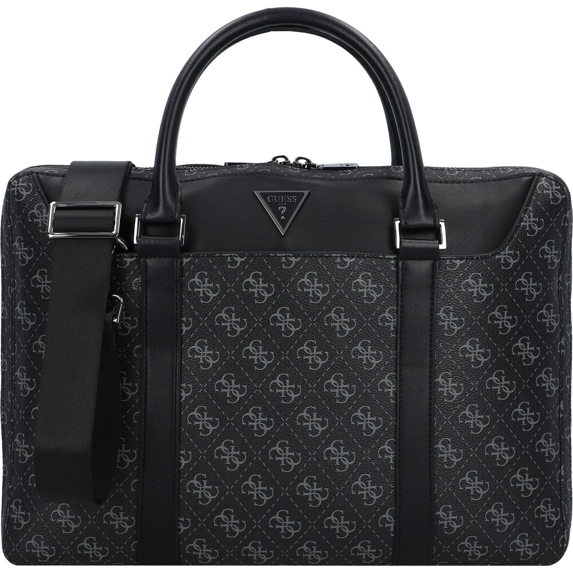 Guess, Handtasche, Aktentasche Vezzola Eco Document Case, Schwarz
