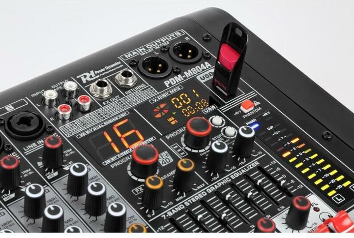 Actual product image Power Dynamics Mixer PDM-M804A (Studio- and Livemixer)