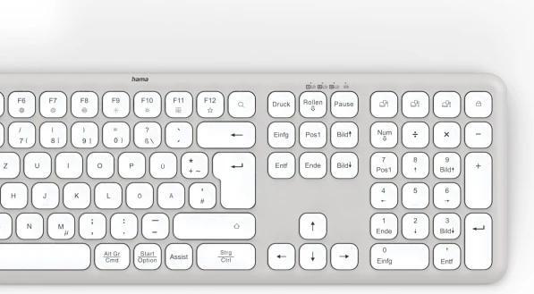 Actual product image Hama Multi-Device Keyboard WK-550 wireless wireless and Bluetooth WS QWERTZ (DE, Wireless)