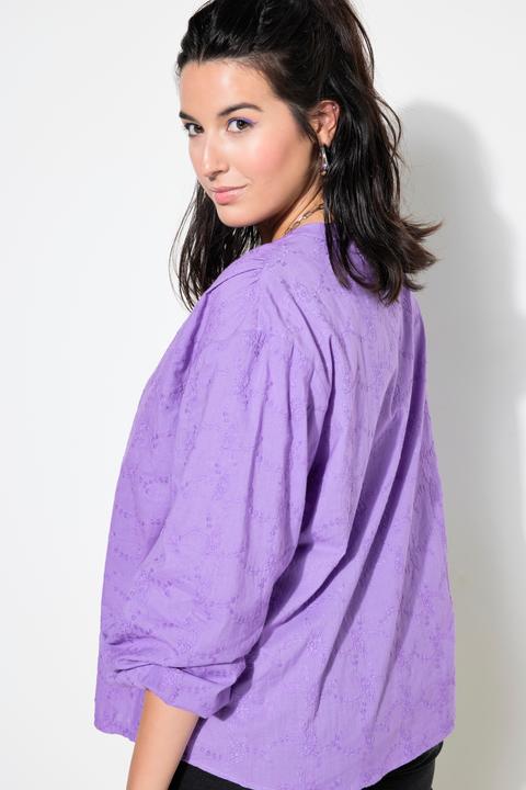 Image du produit Studio Untold Blouse oversize à manches longues ballon, en matière texturée (50, 52)