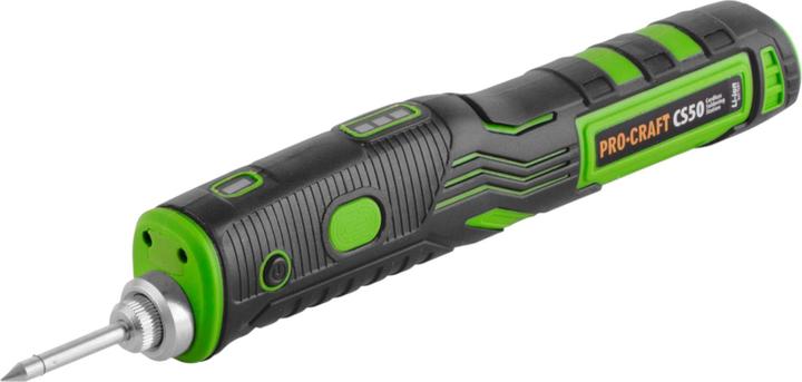 Produktbild Procraft CS50 Akku Lötkolben 3,7 V 1,8 Ah 11 W 450°C + Ladekabel + Zubehör