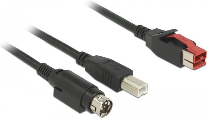 Produktbild Delock 85491  PoweredUSB Kabel Stecker 24 V (5 m, USB 2.0)